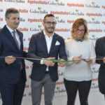 Germano Giancarli (Presidente Centro Fiera) Mauro Grandi (direttore Golositalia), Chiara Soldini (assessore ambiente Montichiari), Fabio Rolfi (consigliere regionale Lombardia)