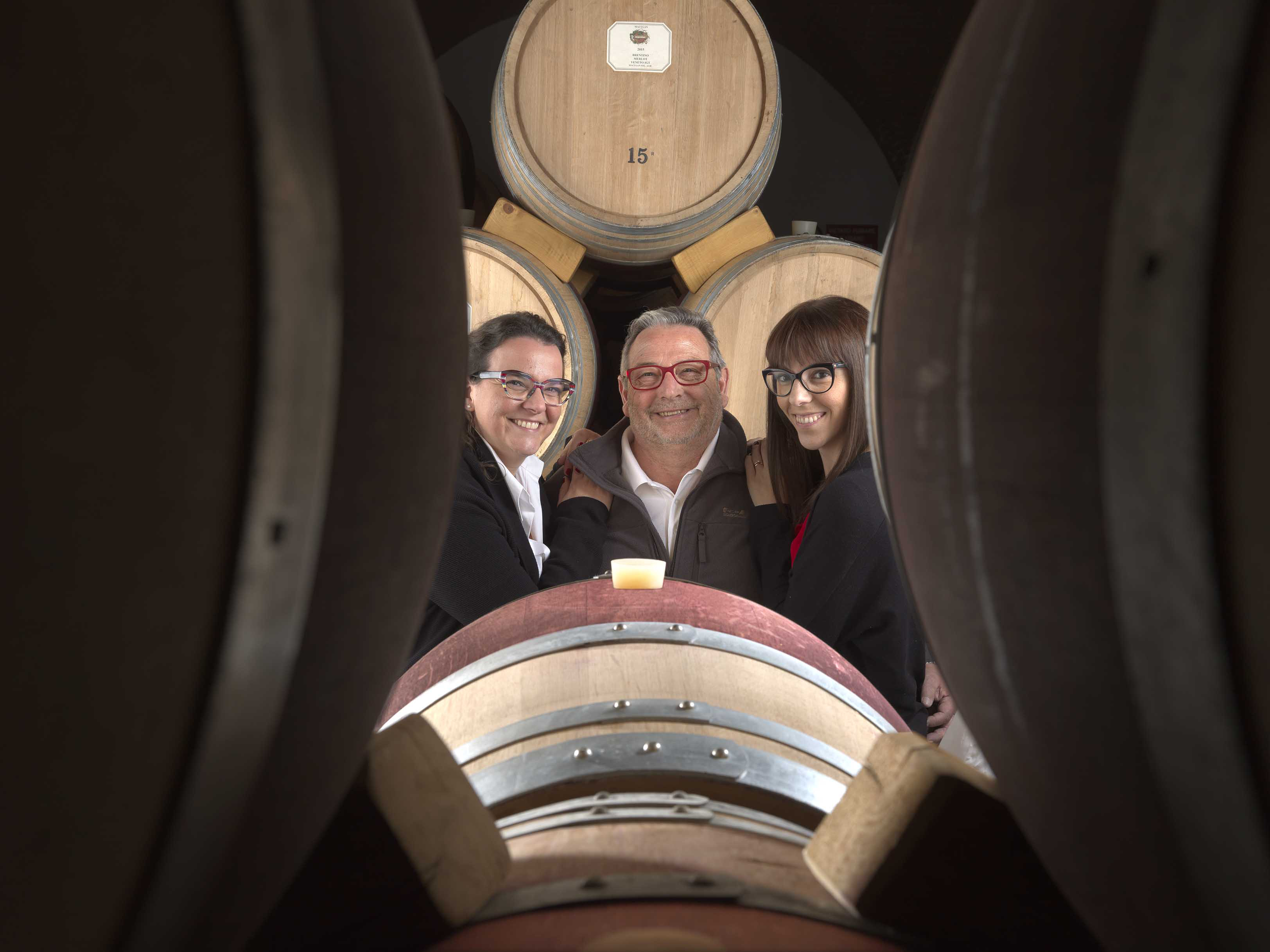 Angela, Fausto e Maria Vittoria Maculan