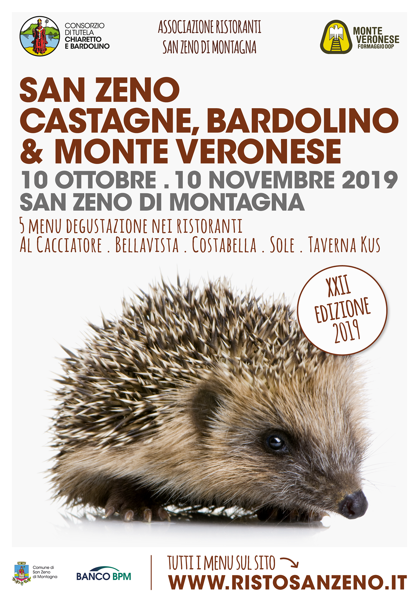 Locandina San Zeno Castagne, Bardolino e Monte Veronese